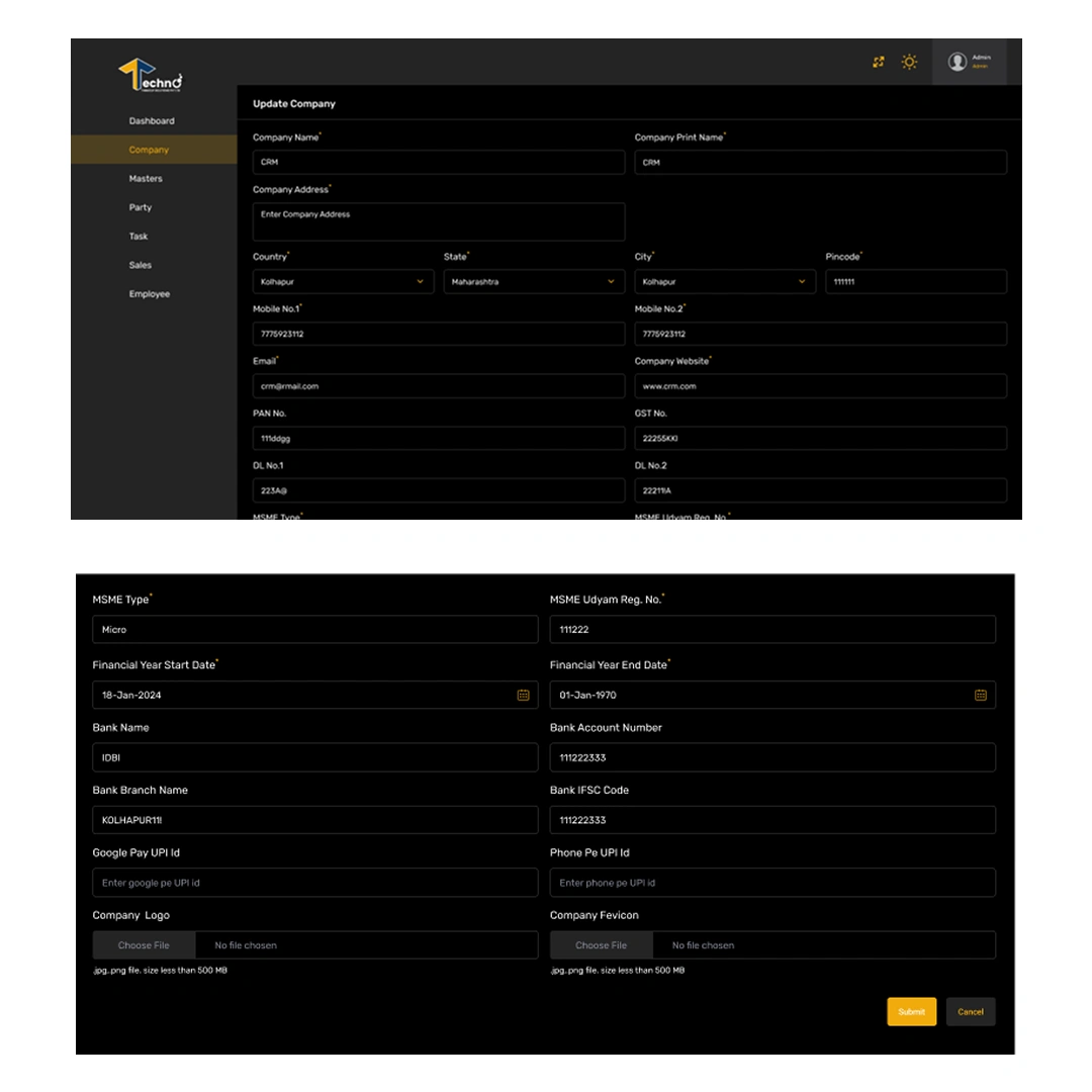 crm slider