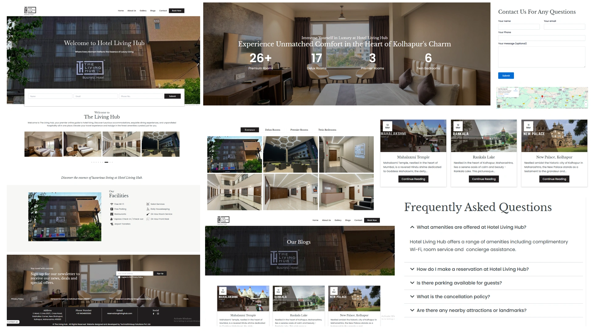 Hotel Living Hub Website